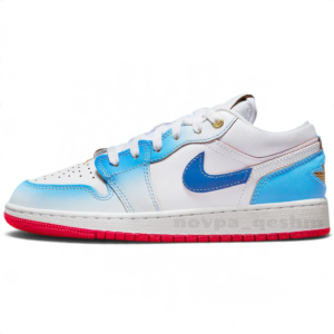 کفش کتونی نایک ایر جردن 1 یونیورسیتی بلو گرادینت Nike Air Jordan 1 Low University Blue Gradient